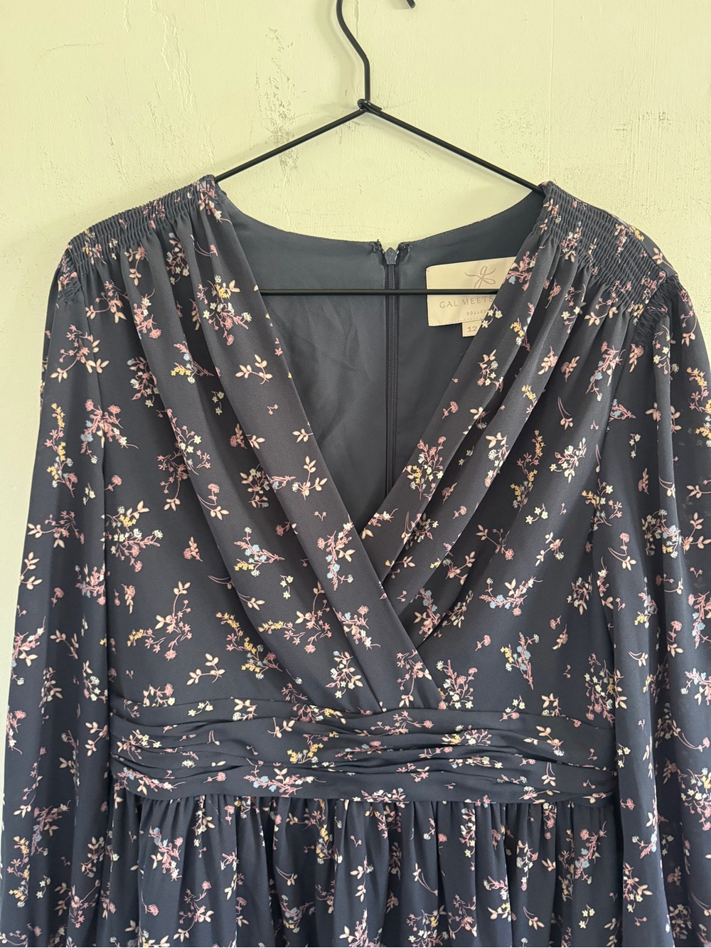 NEW Gal Meets Glam Kelsey Blue Floral Dress 12 - Picture 3 of 6